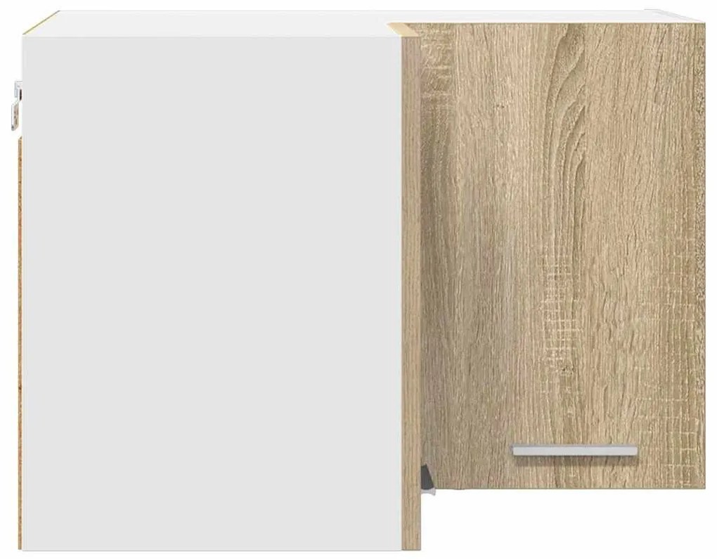 Függő szekrény Riga Sonoma tölgy és fehér 57 x 57 x 40 cm