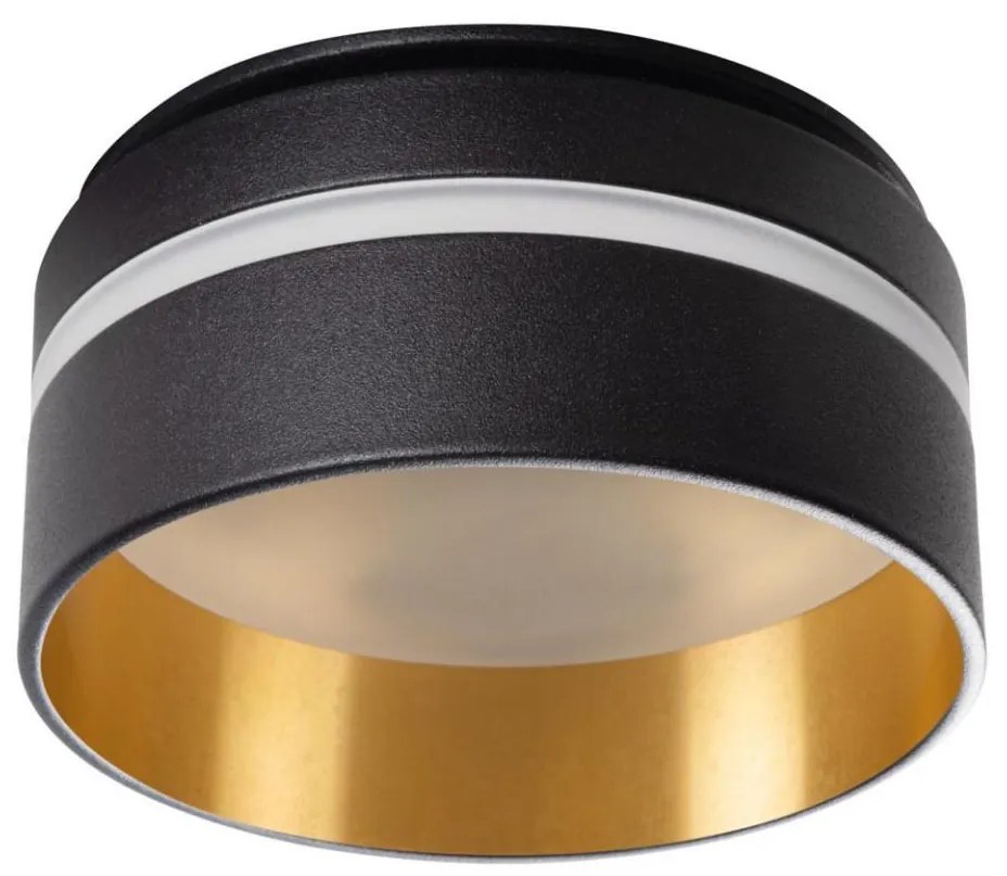 Kanlux Kanlux 29234 - Beépíthető lámpa GOVIK GU10/10W fekete/arany KX2447