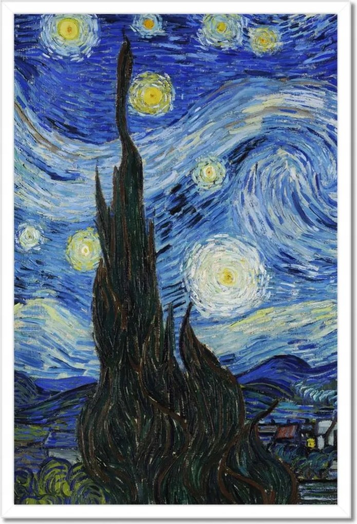 Poszterek keretben 40x60 Van Gogh Csillagos éj