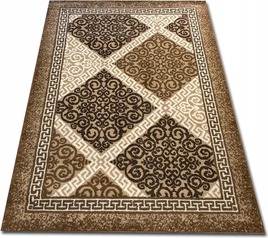 Eredeti Szőnyeg 160X230 Barna Szürke Vegyes Minták