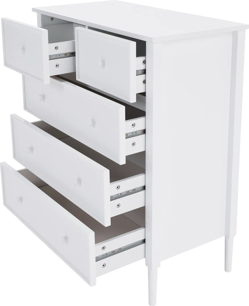 Komód, fehér, TEANA