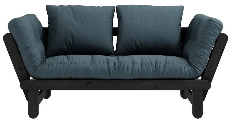 Beat Black/Petrol Blue olajkék kinyitható kanapé - Karup Design