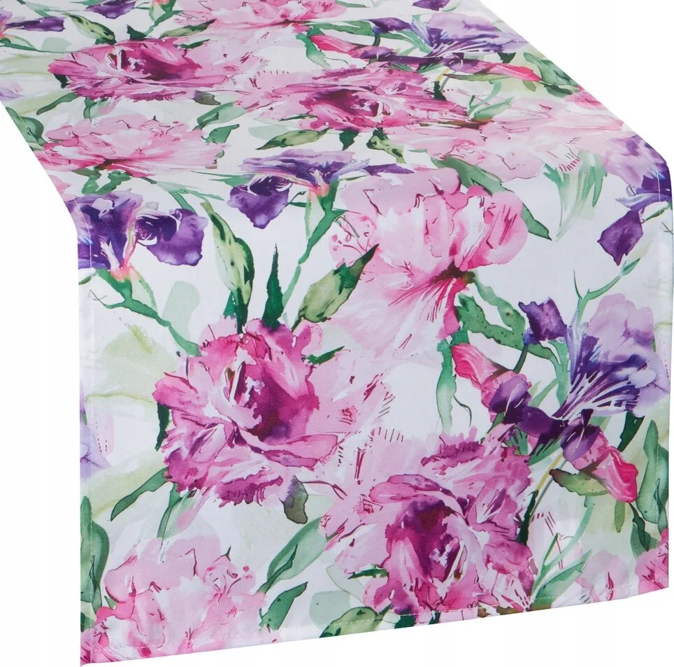 Abrosz/dekorációs futófelület vízálló Garden 40x140 Eurofirany rózsaszín