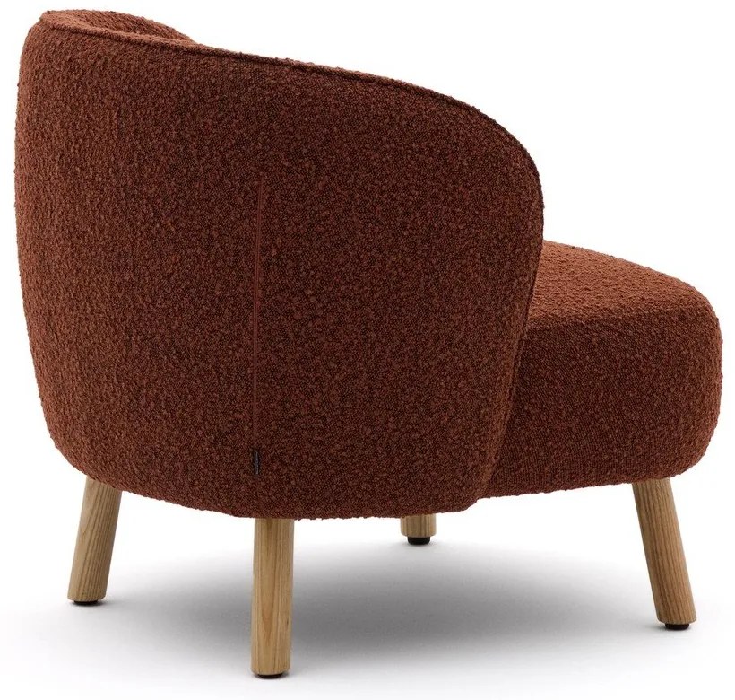 Terrakotta színű buklé fotel Ulit – Kave Home