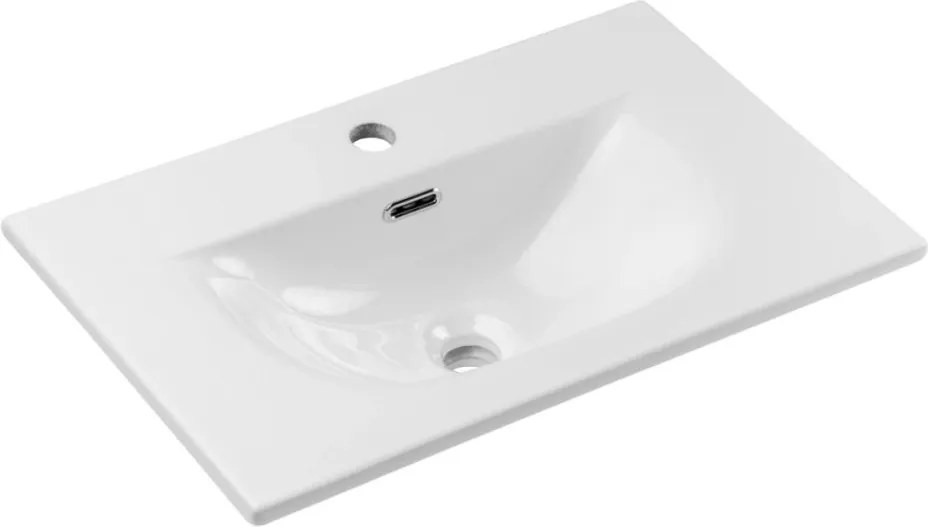 TMP SLIM STRIPE 60 fali függesztett fürdőszobabútor - SKY E-8099-60 porcelán mosdóval - 61 x 46 cm