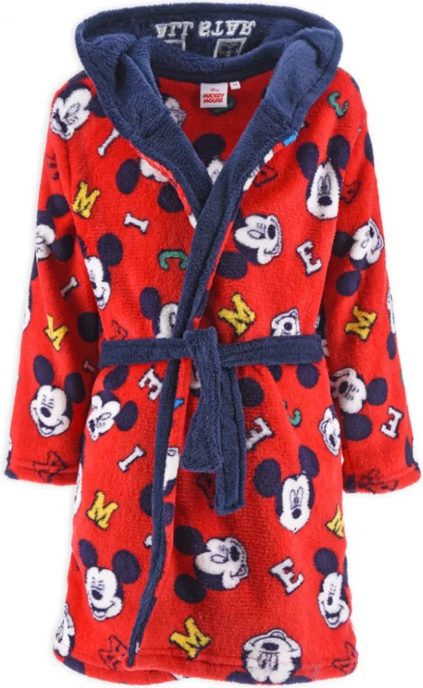 Disney Mickey All Star Red gyerek köntös 3 - 8 év / 98 - 128 cm