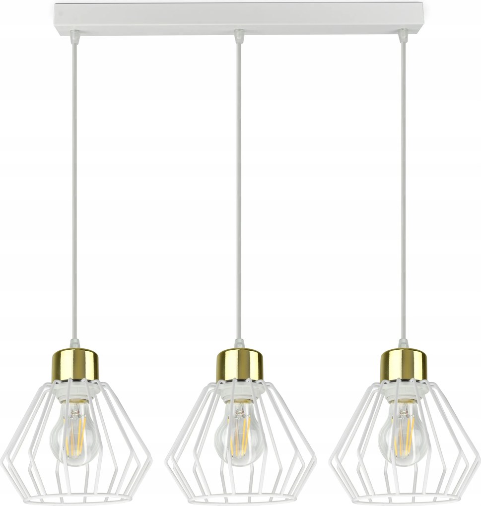 Lámpa Plafon Csillár Glam stílusban Fehér Arany Led