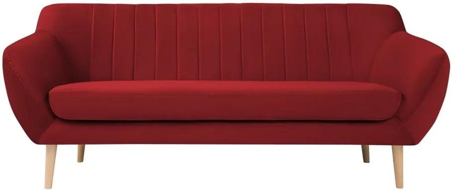 Sardaigne piros bársony kanapé, 188 cm - Mazzini Sofas