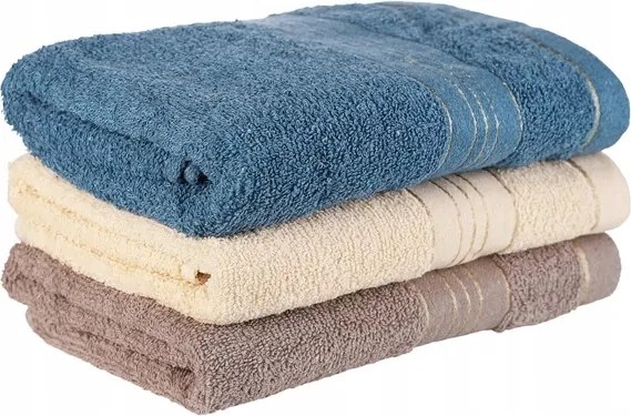 Fürdőlepedő szett Puha Pamut 3 Pak Komfort 50x100 Moraj