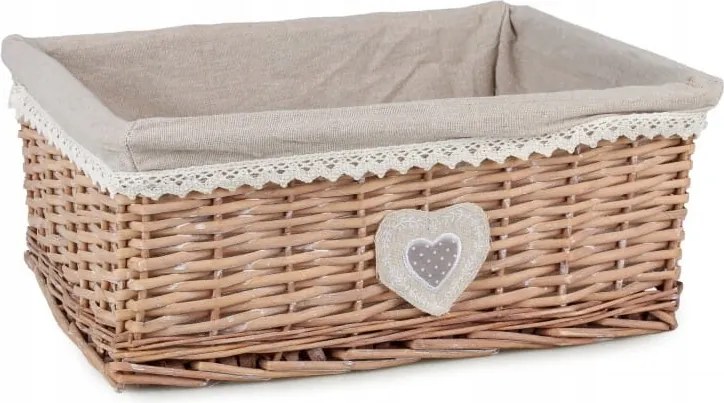 Fonott kosár Fiók anyaggal 40x30x16 cm
