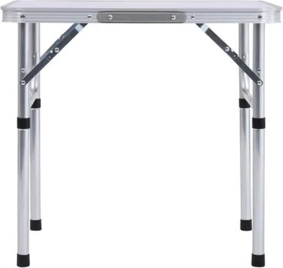 Összecsukható kempingasztal, 60 cm, alumínium/MDF, KEPI TYP 2