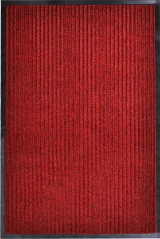 vidaXL piros PVC lábtörlő 117x220 cm