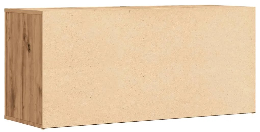 kézműves tölgy színű szerelt fa cipőtároló pad 100 x 35 x 45 cm