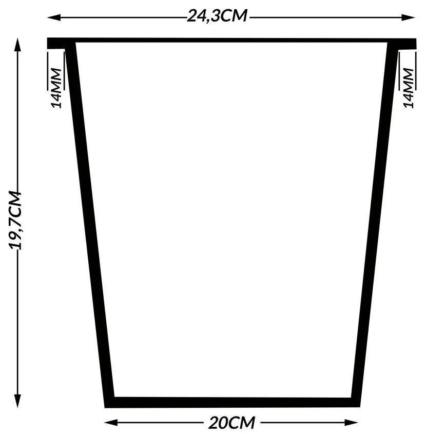 Casaria® Virágcserép 83x30,5x60cm - szürke