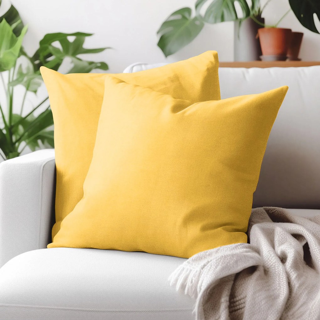 Goldea díszpárnahuzat marbella - mézsárga 40 x 40 cm