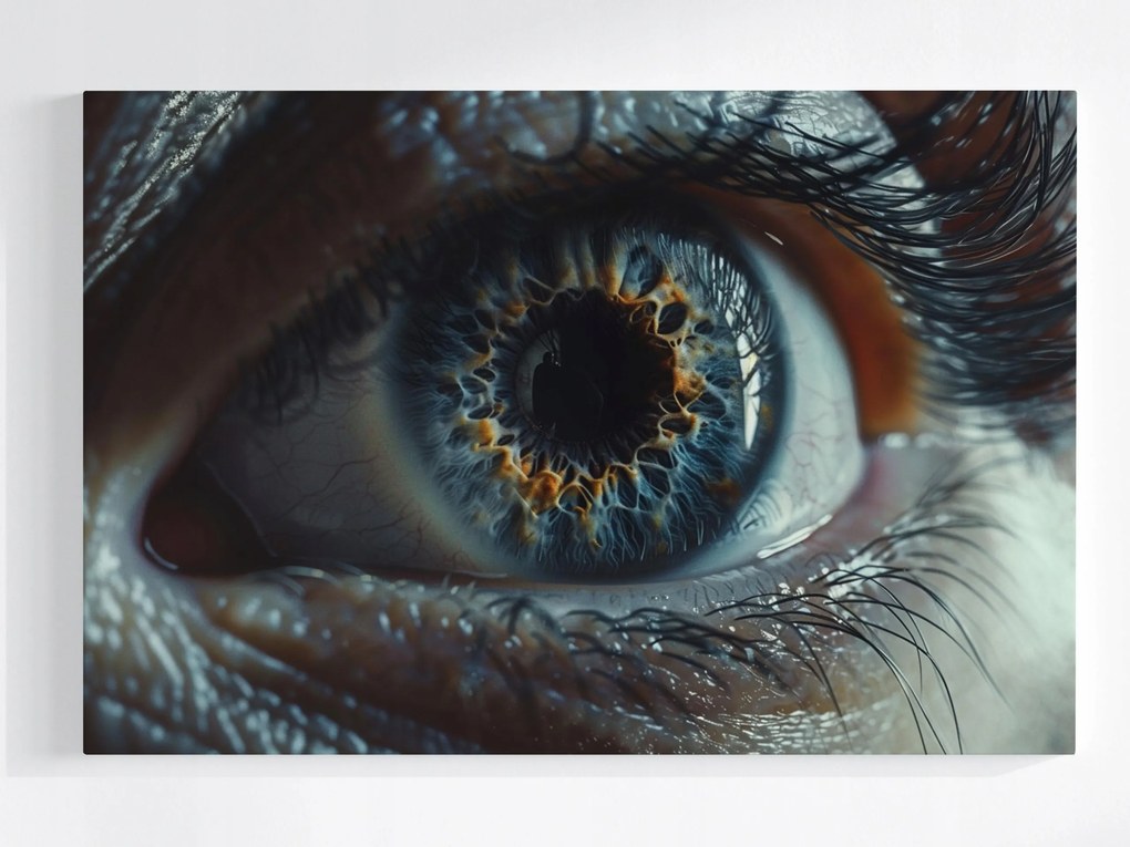 Canvas Vászonkép Nagy Szem Írisz Tükröződés A Szemben 120x80