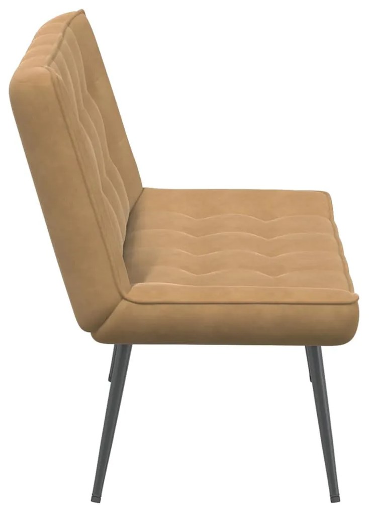 barna bársonypad 110 x 74 x 84 cm