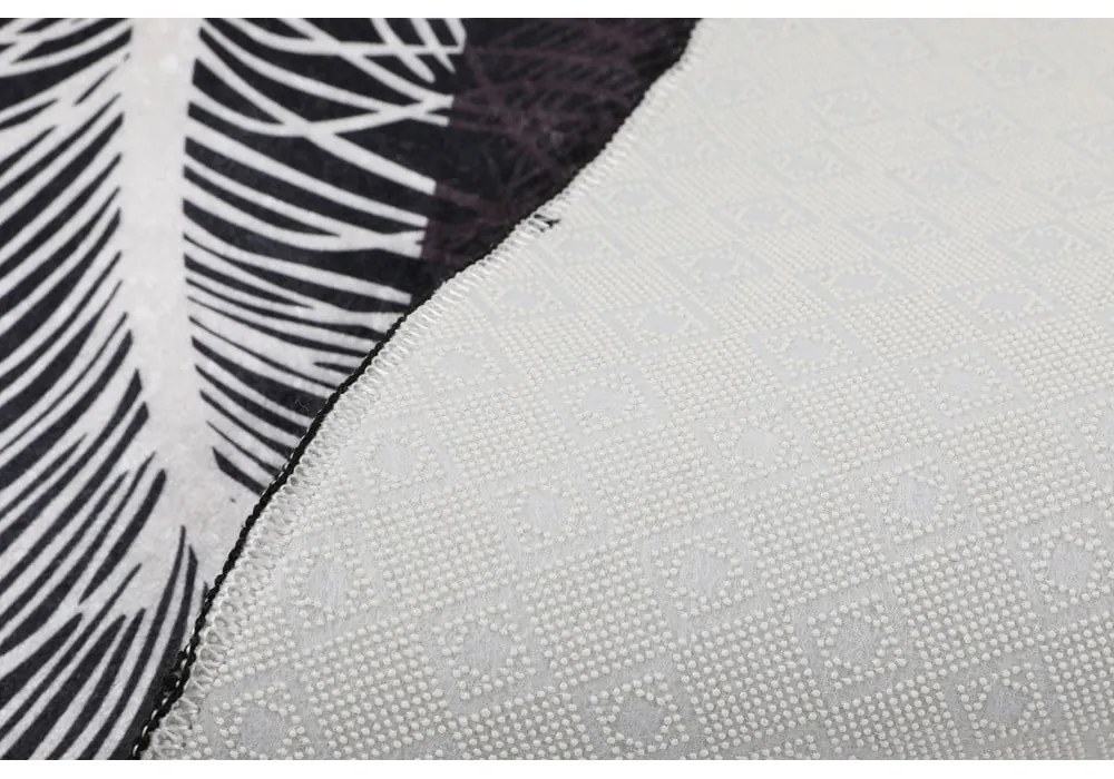 Antracitszürke fürdőszobai kilépő szett 2 db-os 60x100 cm Alisan – Foutastic