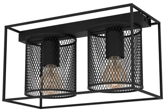 Eglo 43772 - Mennyezeti lámpa CATTERICK 2xE27/40W/230V