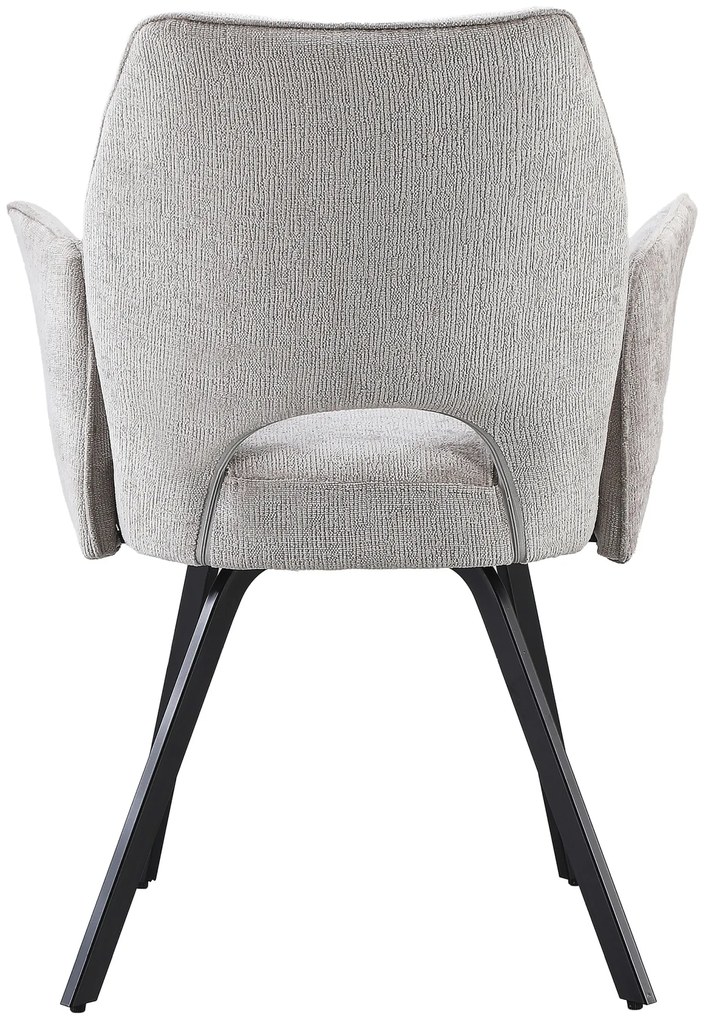 MAZZONI EXPORT TULIP Sötét Beige (UF980-03 szövet) - MODERN KÁRPITOZOTT KARFÁS SZÉK NAPPALIBA/ÉTKEZŐBE/LOFT IRODÁBA