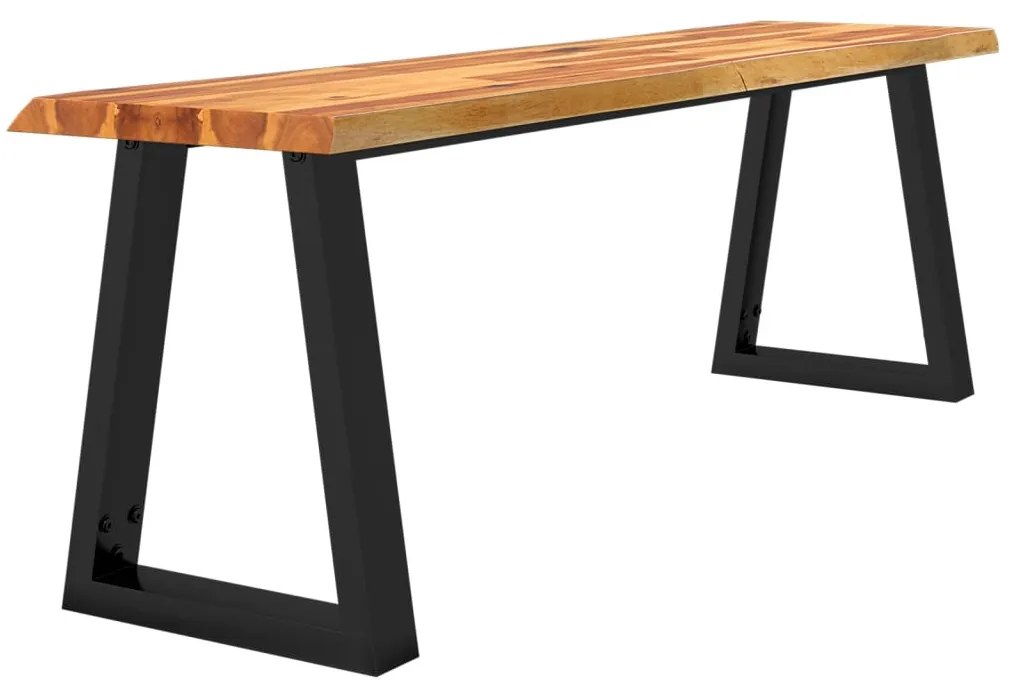 tömör akácfa pad természetes éllel 140 cm