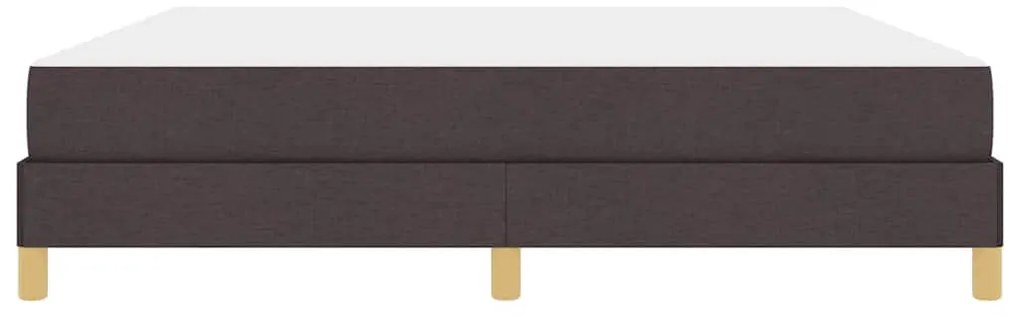 Boxrugós ágy Barna 180 x 200 cm Textil és mérnöki fa