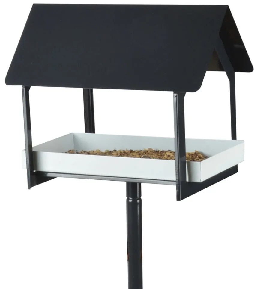 Antracitszürke, fém madáretető, 126 cm magas - Esschert Design