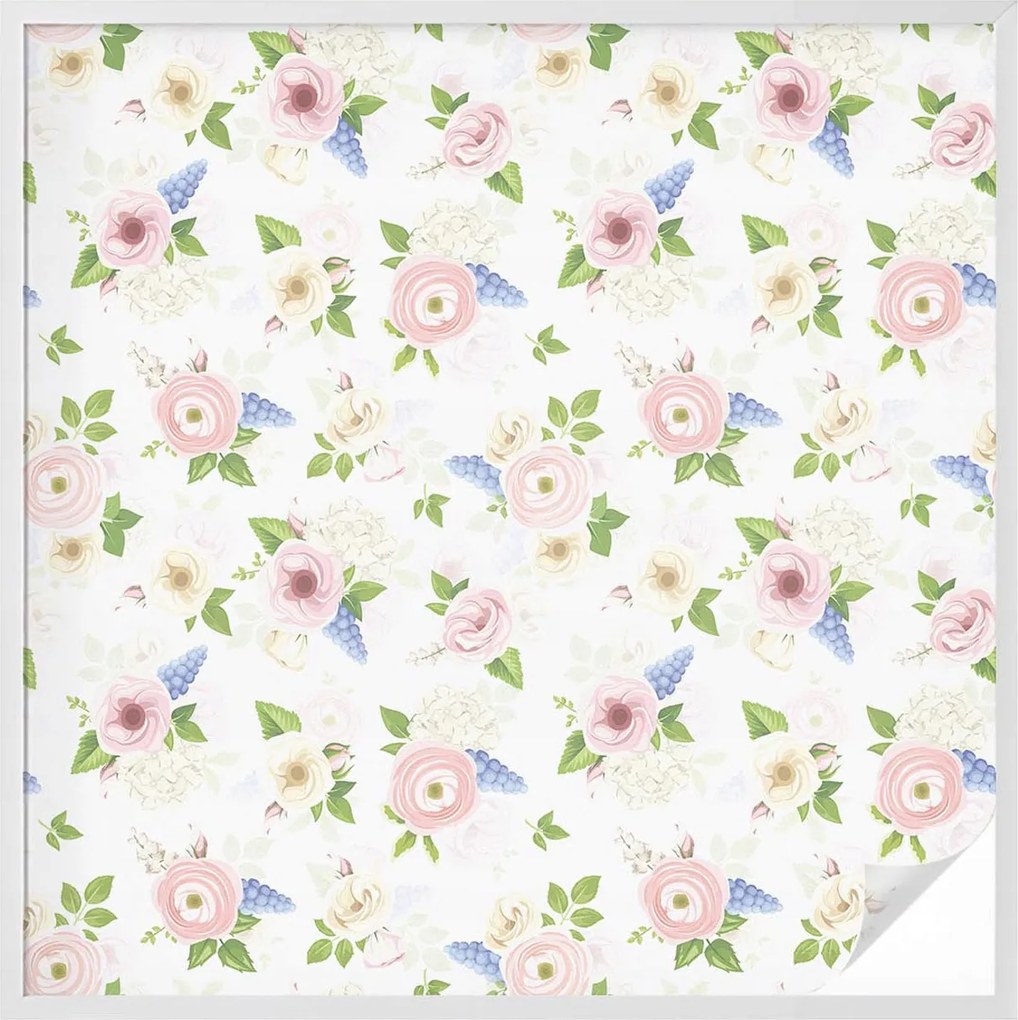 Furnér Ablakfólia Szélvédőre Adatvédelem Virágmintás 100x100