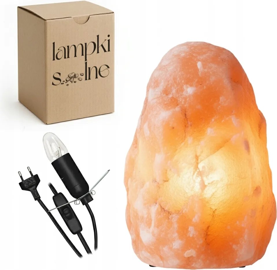 Himalája só Sólámpa 7-9KG Ionizátor lábbal Sótömb