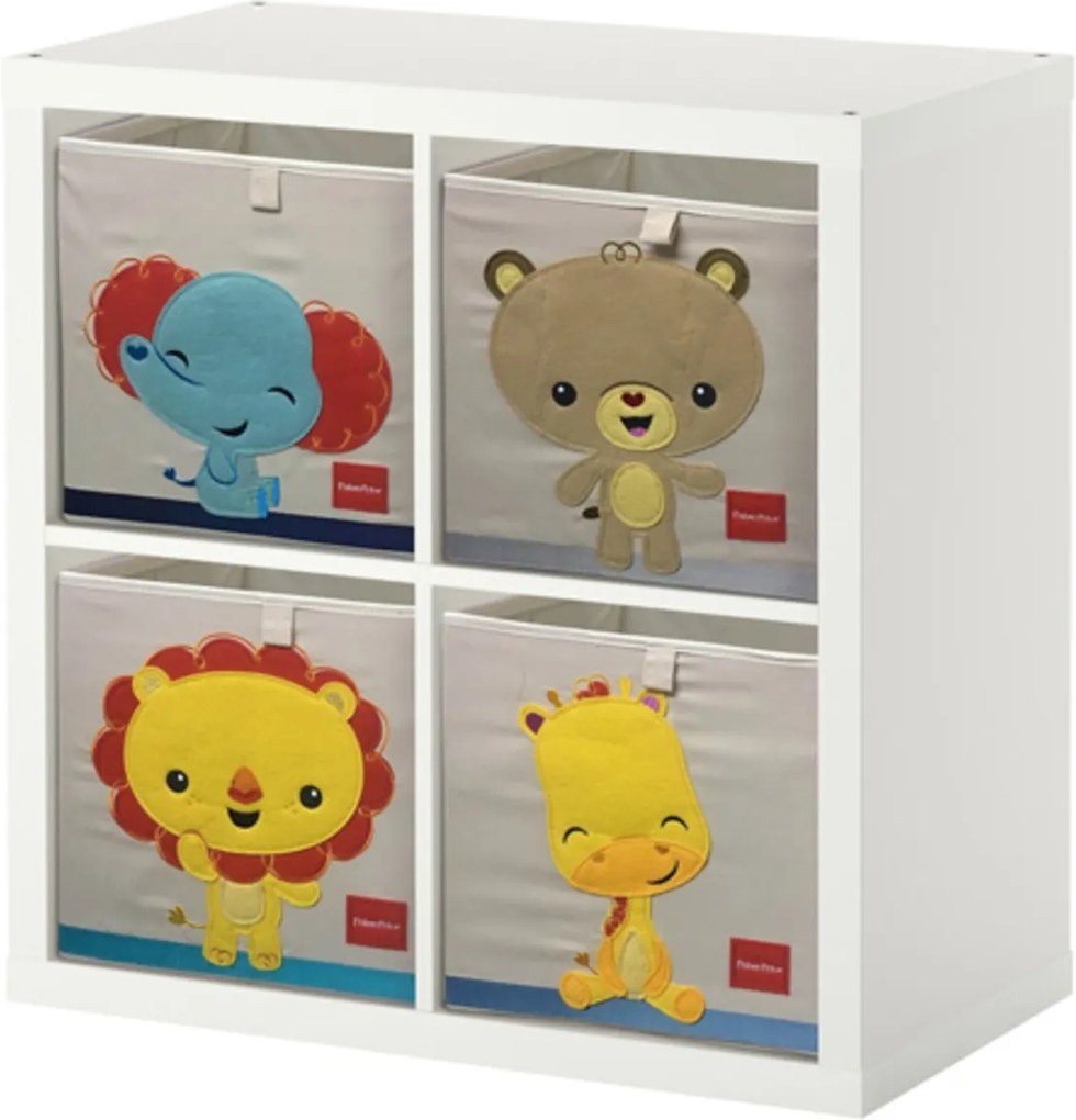 Childrens szövet tárolás box Fisher Price - zsiráf  gyermek tároló doboz -