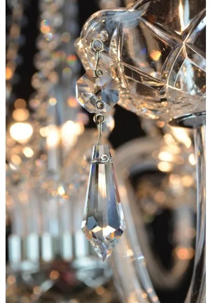 Wranovsky JWZ117082101 - Kristály csillár láncon BONTON 8xE14/40W/230V