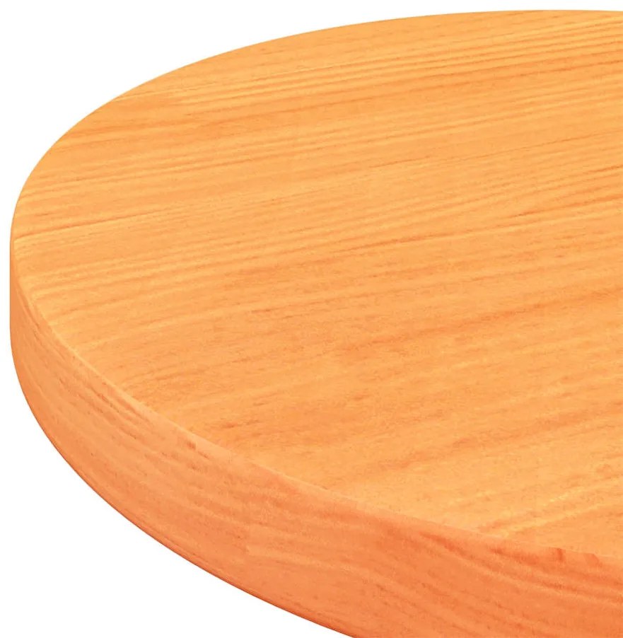 viaszbarna tömör fenyőfa kerek asztallap Ø30 x 2,5 cm