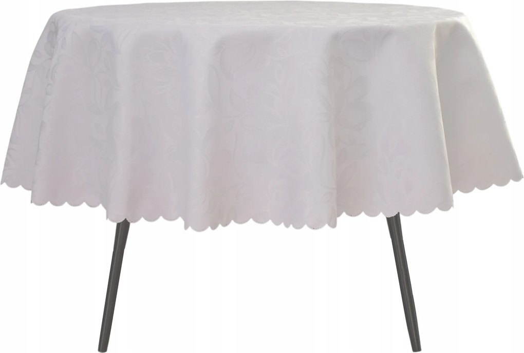 Abrosz Foltálló Kerek 110 CM Fehér Virág Mintás Karácsonyi Kör