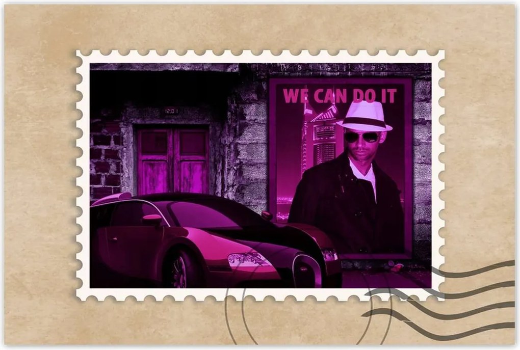 Poszterek 120x80 Lila Bugatti