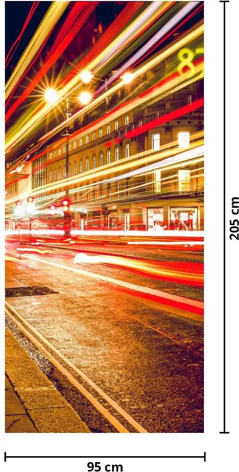 Fotótapéta ajtóra - Piros Londoni telefonfülke (95x205cm)