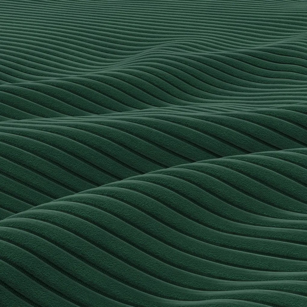 Nobu kanapé, kordbársony, zöld