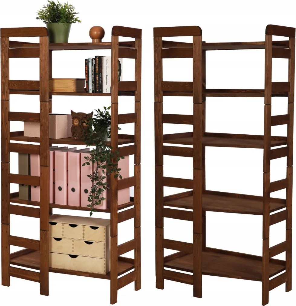 Irodai könyvespolc sarok könyvespolc Moduláris Teljes Polc 5db Eco