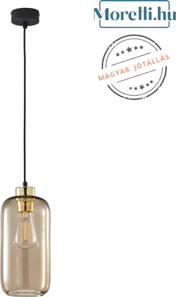 TK LIGHTING 3314 MARCO Egyágú Függesztett Lámpa Üveg E27 IP20
