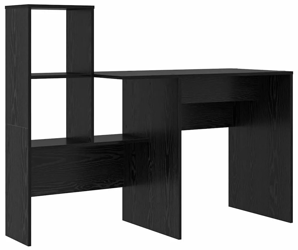 Asztal fiókkal Musta tammi 131.5 x 50 x 106.5 cm Faanyag