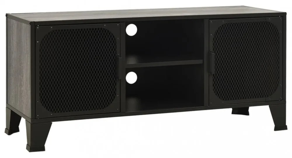szürke fém és MDF TV-szekrény 105 x 36 x 47 cm
