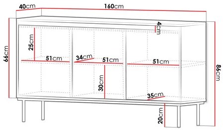 Szekrény Gelean 3D (fekete + arany) . 1105919