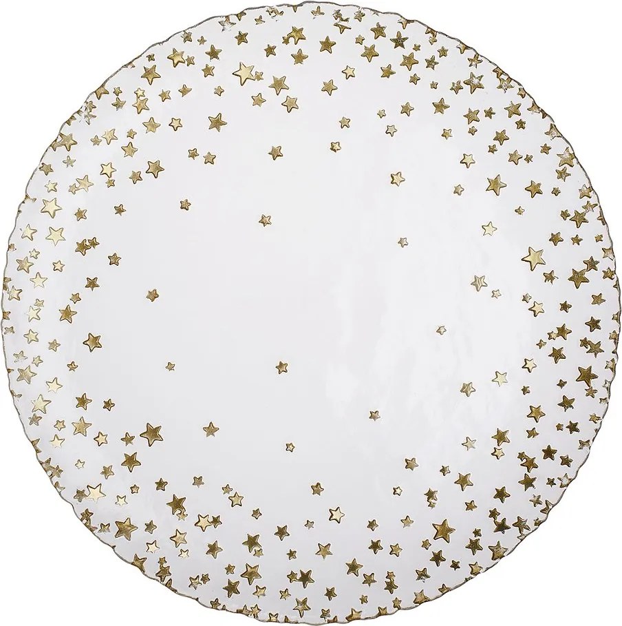 STARS üveg tál, Ø 32 cm
