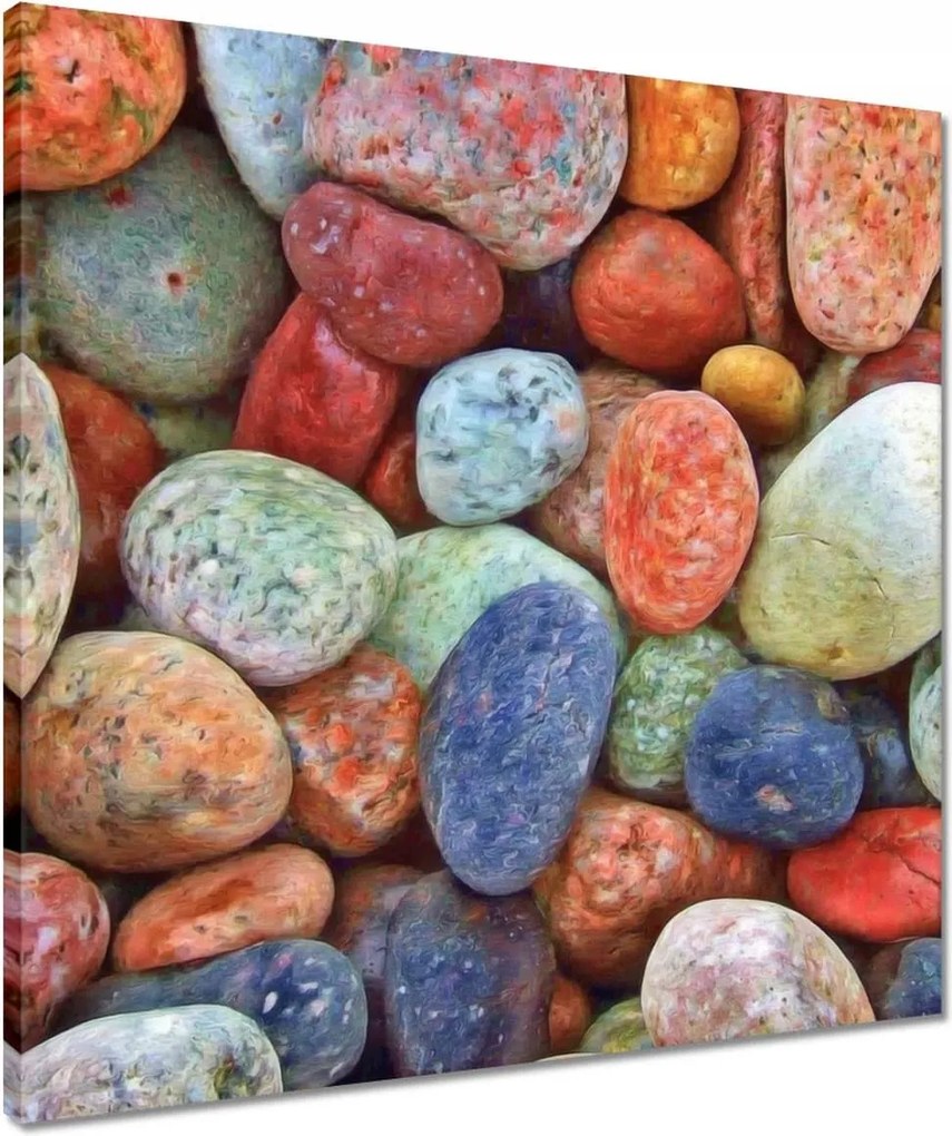 Vászonkép 50x50 Színes kövek