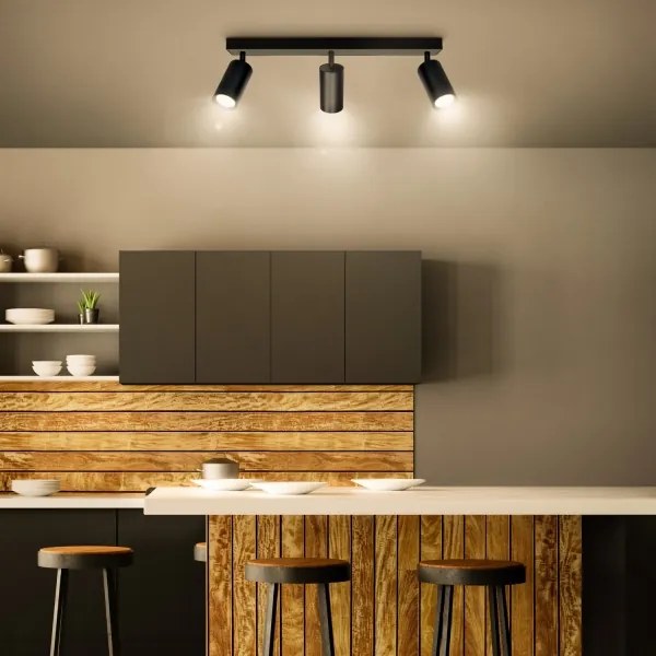 Brilagi - LED dimmelhető spotlámpa SELE 3xGU10/4,8W/230V fekete