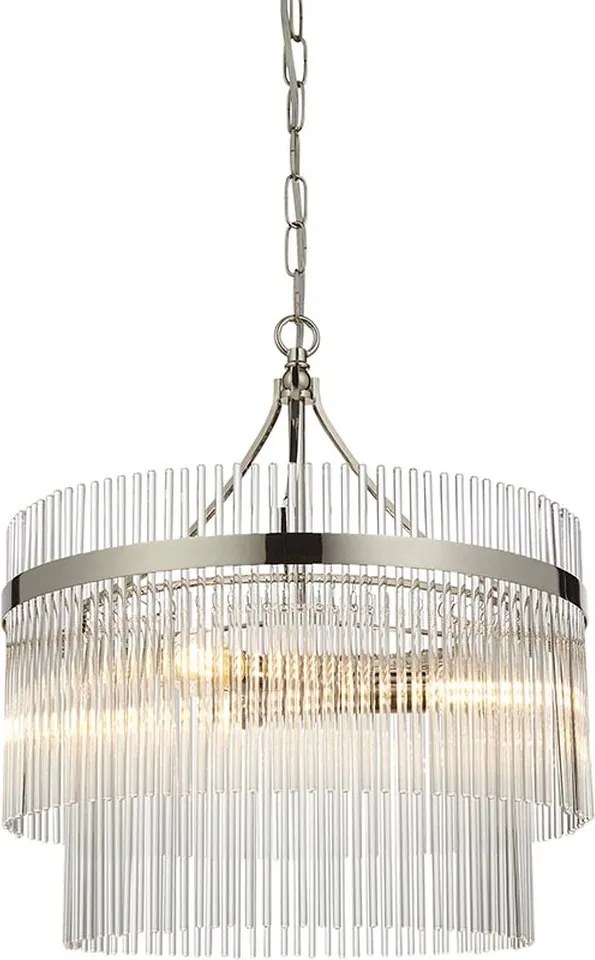 Endon glamour modern függeszték marietta nikkel átlátszó end104113