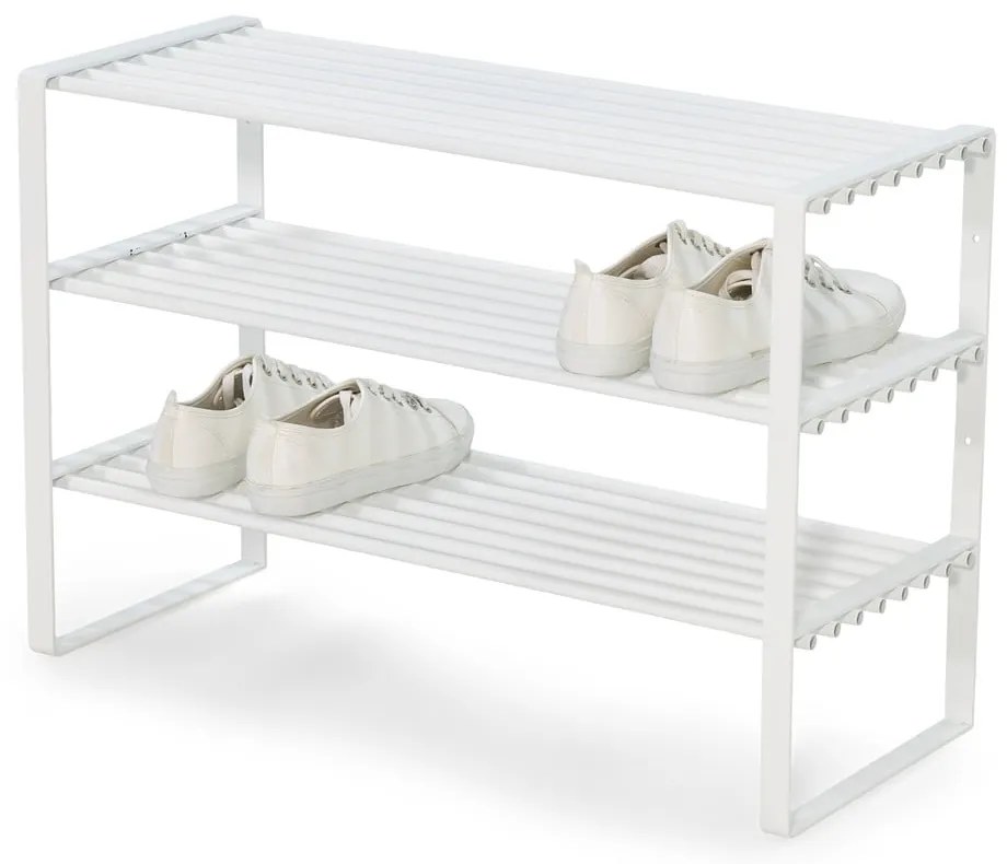 Fehér fém cipőtartó 70x49x29 cm Rex – Spinder Design