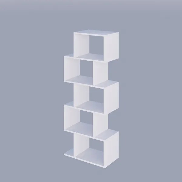 Könyvespolc MERIC 15x60 cm fehér