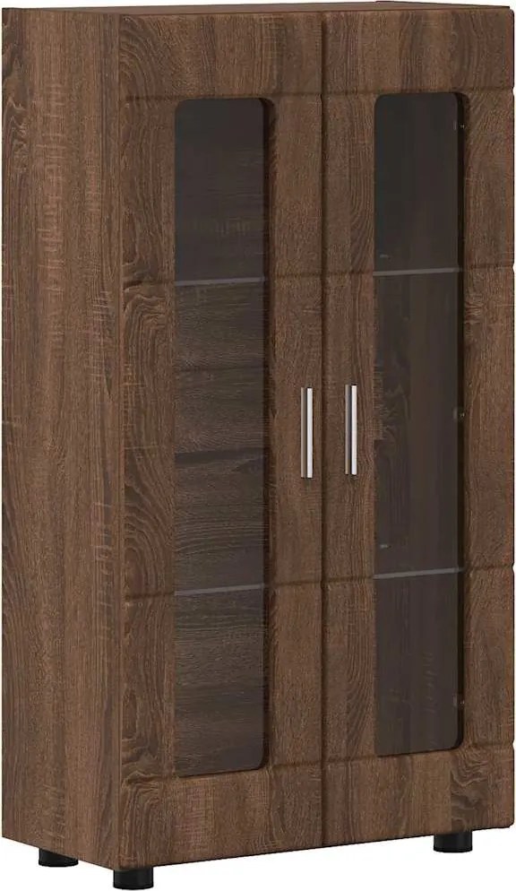 vidaXL Széf polcokkal FLORIN Barna Tölgy 55,5 x 29 x 103 cm Faanyag