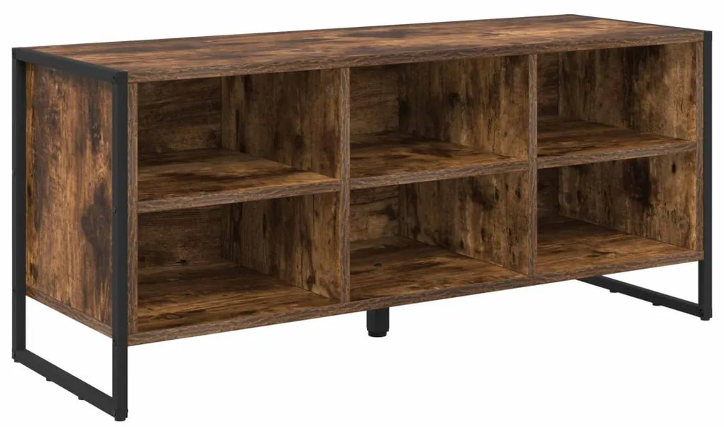 Cipőszekrény tárolóval Füstös tölgy 60 x 35 x 44 cm Faanyag