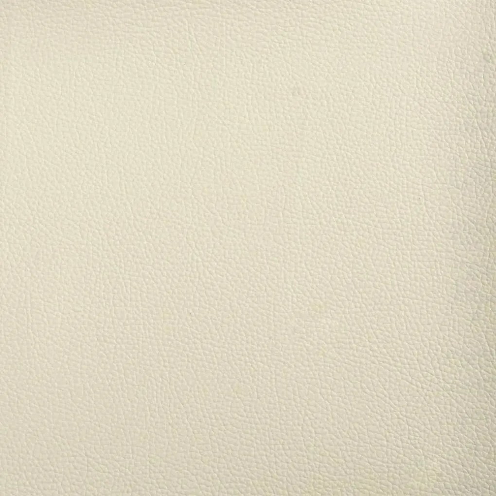 2 az 1-ben krémszínű műbőr padlókanapéágy 112 x 174 x 55 cm